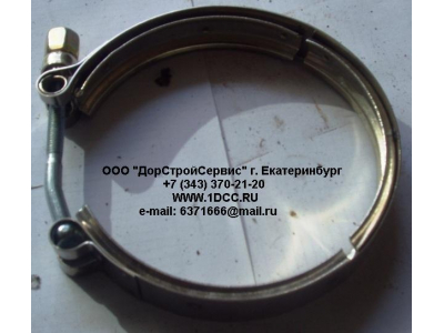 Хомут турбокомпрессора D=109 H HOWO (ХОВО)  фото 1 Москва