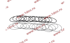 Кольцо уплотнительное гильзы цилиндра (комплект 12 тонких и 12 толстых) двигатель TD226B6G фото Москва