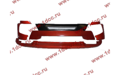 Бампер A7 красный в сборе самосвал с широкой губой фото Москва